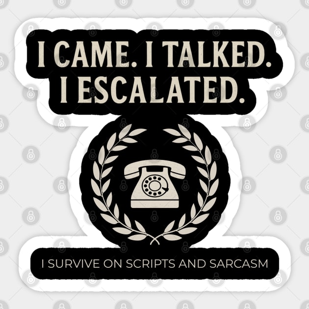 Customer Service Agent Sticker by Stylecombinator